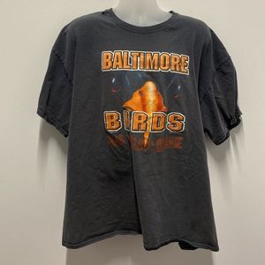 Baltimore Birds Fear the Black & Orange T-Shirt Size XXL